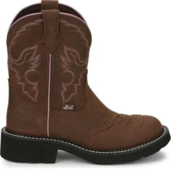 Justin Boots Justin Ladies Gypsy Gemma 8in Round Toe Boots -Vevo Shop TE003959 02