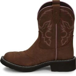 Justin Boots Justin Ladies Gypsy Gemma 8in Round Toe Boots -Vevo Shop TE003959 03