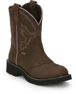 Justin Boots Justin Ladies Gypsy Gemma 8in Round Toe Boots