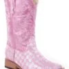 Roper Kids Checkerboard Glitter Boots
