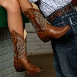 Nocona Ladies Fashion Print 11in Tan Boots -Vevo Shop TE009166 352911 05