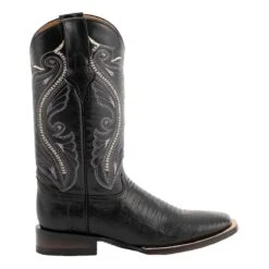 Ferrini Mens Teju Lizard Sq Toe Black Boots -Vevo Shop TE011400 01