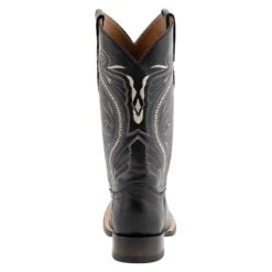 Ferrini Mens Teju Lizard Sq Toe Black Boots -Vevo Shop TE011400 03