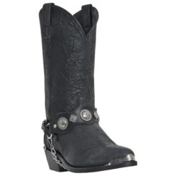 Dingo Mens Suiter Snip Toe Black Boots