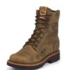 Justin Boots Justin Mens J-Max Lace Up 8in Work Boots -Vevo Shop TE013590