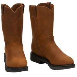 Justin Boots Justin Mens Dbl Cmfrt Pull On Work Boots