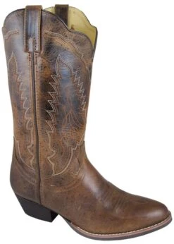 Smoky Mtn Ladies Amelia Rnd Toe Brown Boots