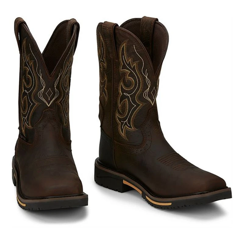 Justin Boots Justin Mens Stampede Joist WP Comp Toe Boots 4 Justin Boots Justin Mens Stampede Joist WP Comp Toe Boots - Image 2