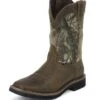 Justin Boots Justin Mens Sq Wtrprf RealTree Work Boots -Vevo Shop TE013822