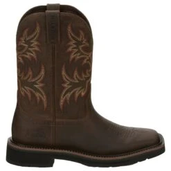 Justin Boots Justin Mens Stampede Sq Rugged Work Boots -Vevo Shop TE013823 454792 02