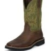 Justin Boots Justin Men Stampede Driller Rnd Toe Boots -Vevo Shop TE013827