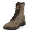 Justin Boots Justin Mens Worker II Wtrprf Tan Work Boots 8In -Vevo Shop TE013844