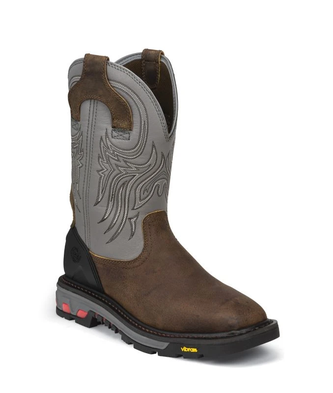 Justin Boots JOW Mens Tanker Waterproof Steel Toe Work Boots 3 Justin Boots JOW Mens Tanker Waterproof Steel Toe Work Boots