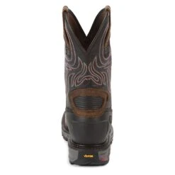 Justin Boots Justin Mens Commander X5 Steel Black Boots -Vevo Shop TE014385 463423 03