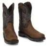 Justin Boots Justin Mens Commander X5 Steel Black Boots -Vevo Shop TE014385 P