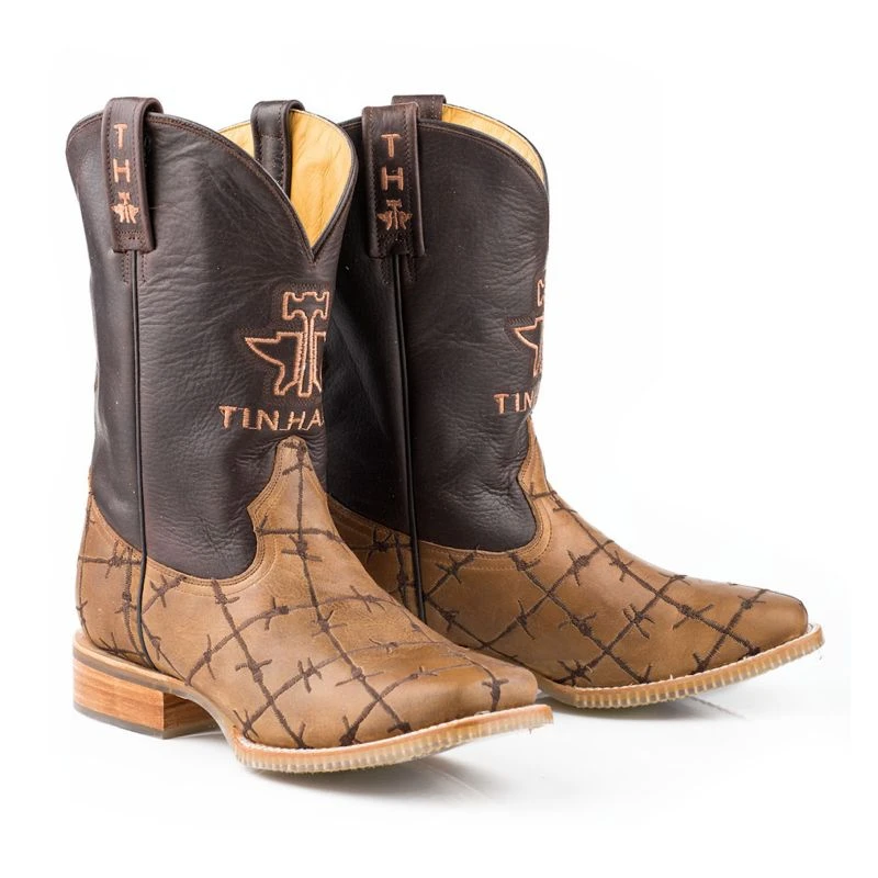 Tin Haul Mens Dont Fence Me In Sq Toe Boots 4 Tin Haul Mens Dont Fence Me In Sq Toe Boots - Image 2