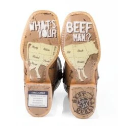 Tin Haul Mens Dont Fence Me In Sq Toe Boots 7 Tin Haul Mens Dont Fence Me In Sq Toe Boots -Vevo Shop TE015911 02