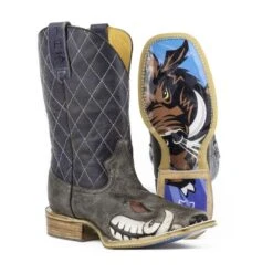 Tin Haul Mens Not Boaring Square Toe Boots