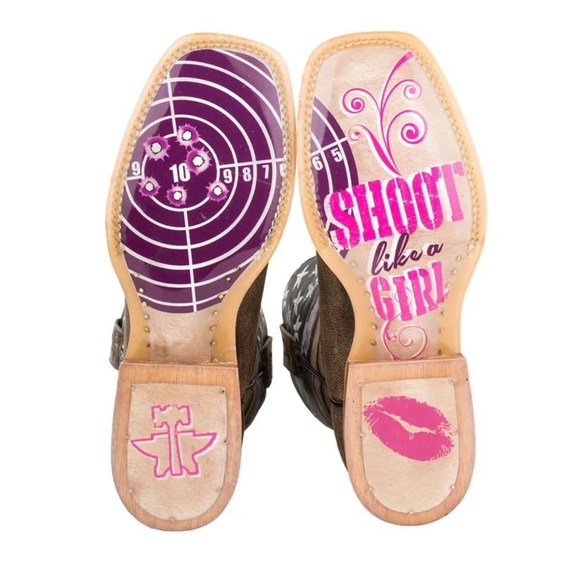 Tin Haul Ladies American Woman Sq Toe Boots 4 Tin Haul Ladies American Woman Sq Toe Boots - Image 2