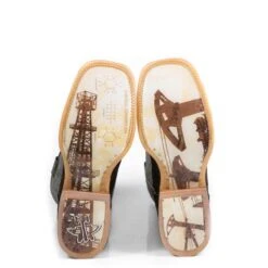 Tin Haul Mens Derrick Square Toe Boots 7 Tin Haul Mens Derrick Square Toe Boots -Vevo Shop TE016456 02