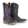 Tin Haul Ladies Chevron Square Toe Boots -Vevo Shop TE016464 P