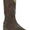 Roper Ladies Faith Square Toe Brown Boots -Vevo Shop TE016597