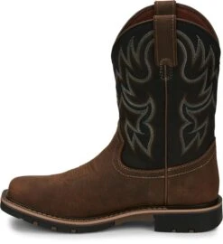 Justin Boots Justin Mens George Strait Fireman Sq Boots -Vevo Shop TE017808 02