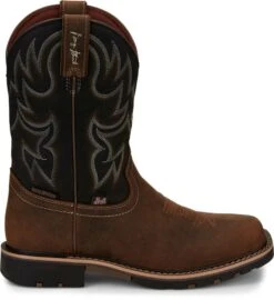 Justin Boots Justin Mens George Strait Fireman Sq Boots -Vevo Shop TE017808 03