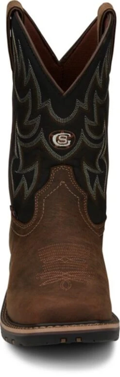 Justin Boots Justin Mens George Strait Fireman Sq Boots -Vevo Shop TE017808 04