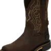 Justin Boots Justin Mens Stampede Joist WP Sq Toe Boots 1 Justin Boots Justin Mens Stampede Joist WP Sq Toe Boots -Vevo Shop TE018312 P