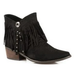 Roper Ladies Fringy Round Toe Boots