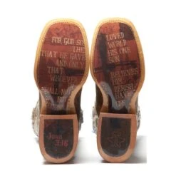 Tin Haul Mens John 3.16 Square Toe Boots -Vevo Shop TE020894 02