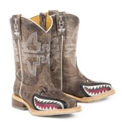 Tin Haul Kids I Dont Bite Maneater Sole Boots -Vevo Shop TE021182 02