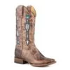 Roper Ladies Arrows Square Toe Brown Boots -Vevo Shop TE022614