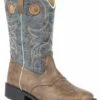 Roper Kids Daniel Round Toe Blue Boots -Vevo Shop TE023040