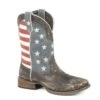 Roper Mens American Flag Sq Toe Brown Boots 1 Roper Mens American Flag Sq Toe Brown Boots -Vevo Shop TE024487