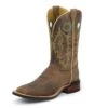 Tony Lama Mens Creedance Sq Toe Tan Boots -Vevo Shop TE024896