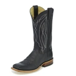 Tony Lama Mens Sealy Square Toe Black Boots