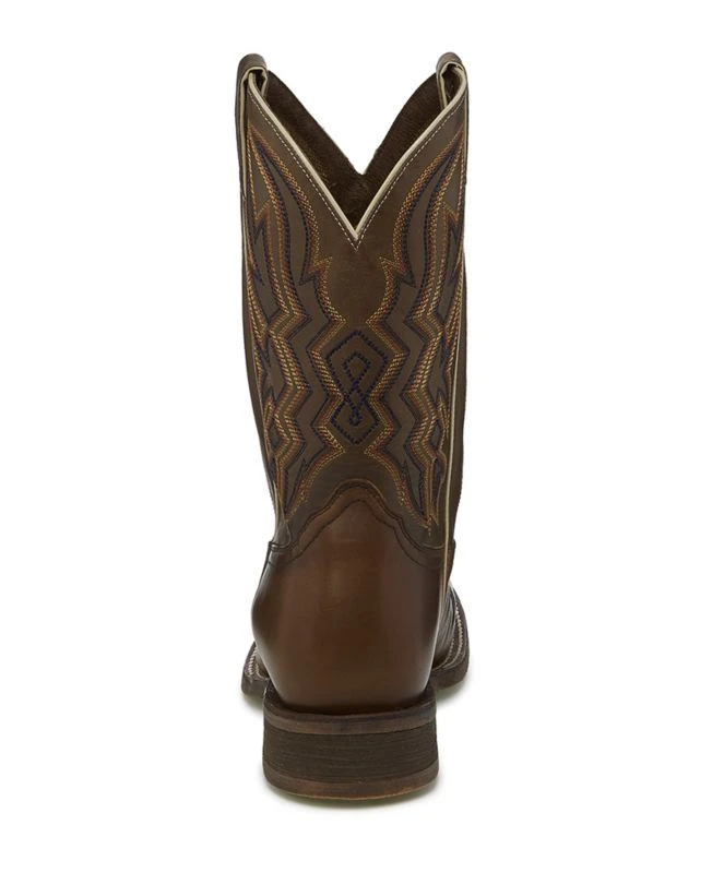 Nocona Mens Deputy Square Toe Brown Boots 6 Nocona Mens Deputy Square Toe Brown Boots - Image 4