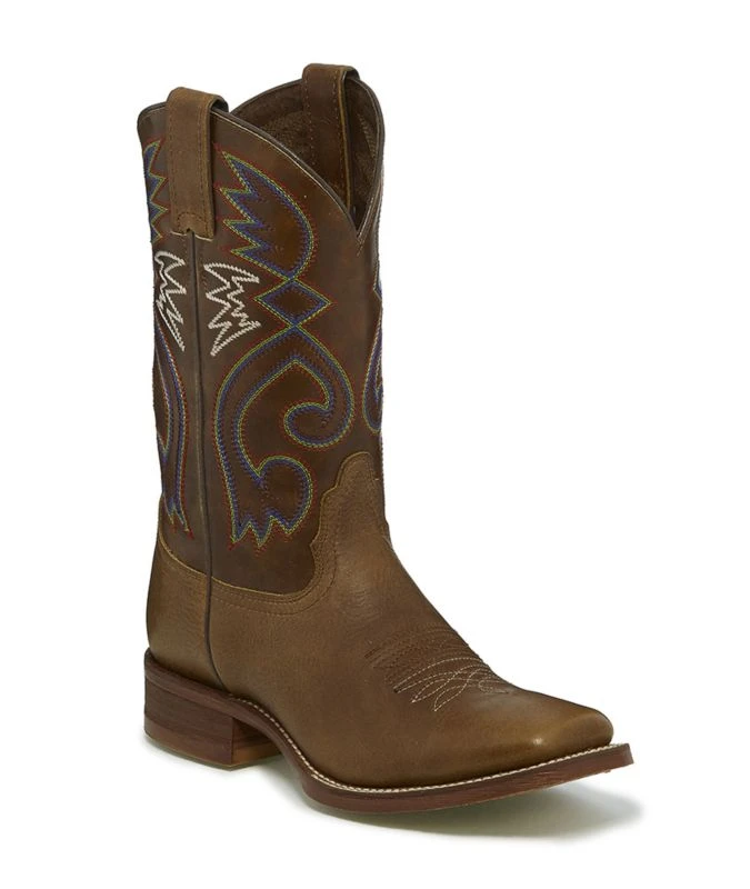 Nocona Ladies Cowpoke Sq Toe Tan Vintage Boots 4 Nocona Ladies Cowpoke Sq Toe Tan Vintage Boots - Image 2