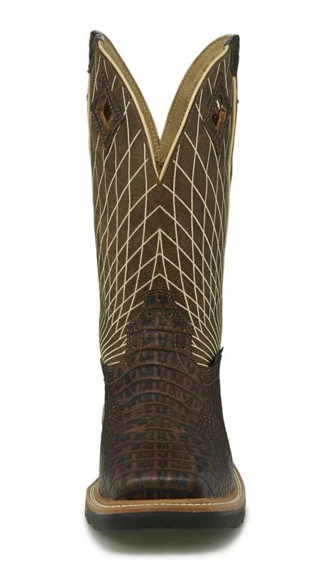 Justin Boots Justin Mens Derrickman Comp Croc Work Boots 3 Justin Boots Justin Mens Derrickman Comp Croc Work Boots - Image 2