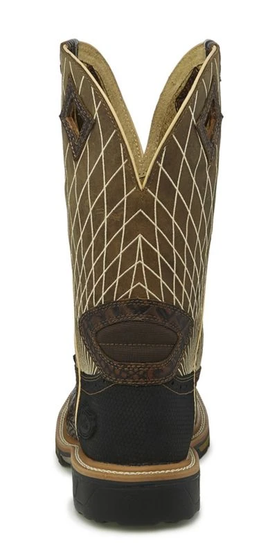 Justin Boots Justin Mens Derrickman Comp Croc Work Boots 4 Justin Boots Justin Mens Derrickman Comp Croc Work Boots - Image 3