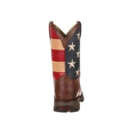 Lil Durango Kids Patriotic Sq Toe Flag Boots -Vevo Shop TE026213 2