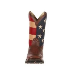Lil Durango Kids Patriotic Sq Toe Flag Boots -Vevo Shop TE026213 4