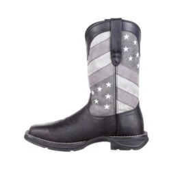 Rebel Durango Mens Sq Faded Blk Flag Boots