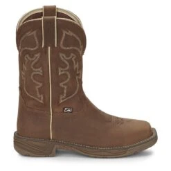 Justin Boots JOW Mens Rush Waterproof Steel Toe Work Boots 8 Justin Boots JOW Mens Rush Waterproof Steel Toe Work Boots -Vevo Shop TE026594 664581 01