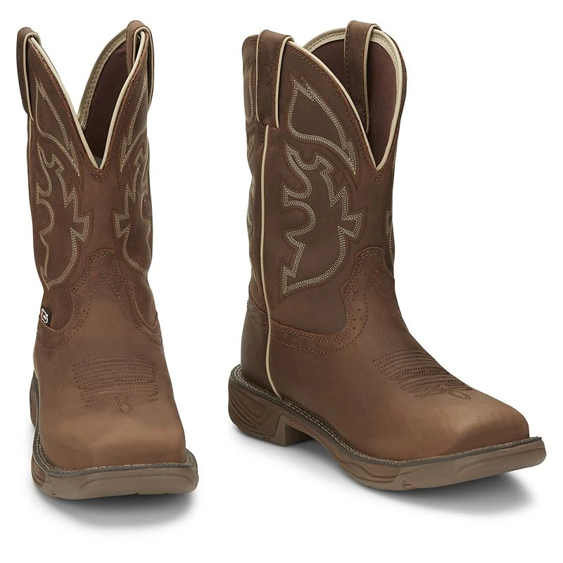 Justin Boots JOW Mens Rush Waterproof Steel Toe Work Boots 3 Justin Boots JOW Mens Rush Waterproof Steel Toe Work Boots