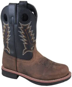 Smoky Mountain Youth Black Buffalo Boots