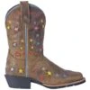 Dan Post Youth Starlett Sq Toe Brown Boots