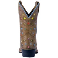 Dan Post Youth Starlett Sq Toe Brown Boots -Vevo Shop TE027137 back